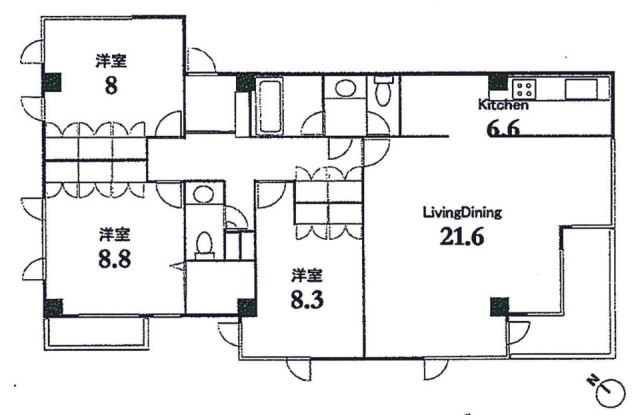 ドルチェ青山ビル2F 間取り図