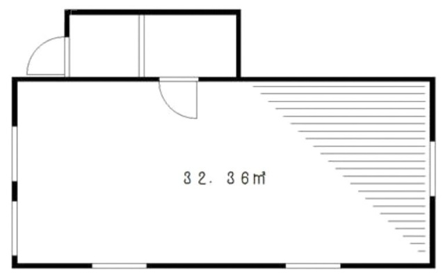 橋本スタジオ1F 間取り図