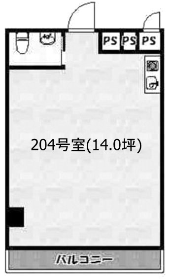 マンション池袋204 間取り図