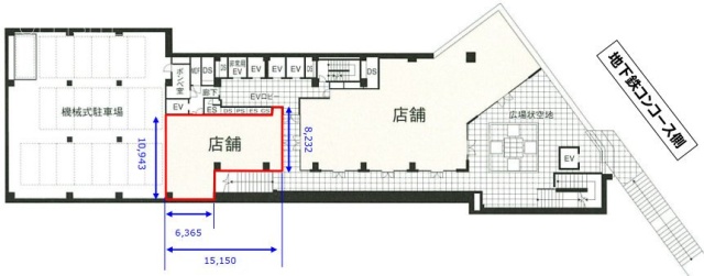 オリックス赤坂2丁目ビルB1F 間取り図