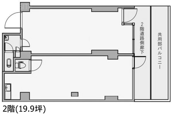 共栄ビル2F 間取り図