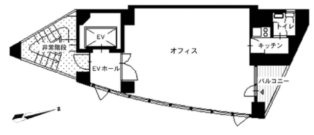 フレックス芝公園3F 間取り図