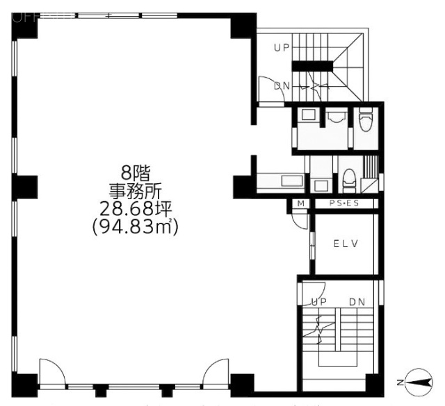 DK・Tビル8F 間取り図