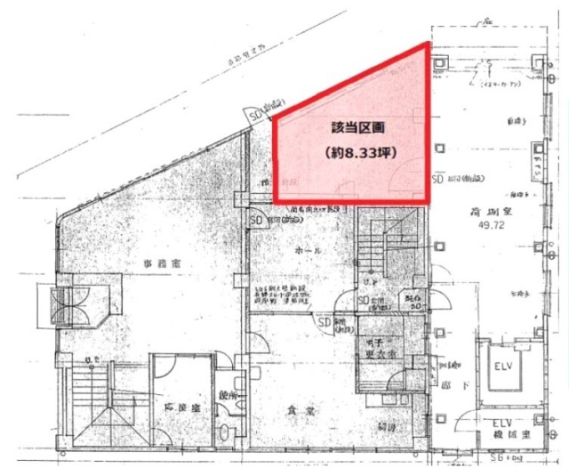 三番町ビル1F 間取り図