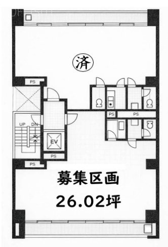 麹町1丁目3番地ビル302 間取り図