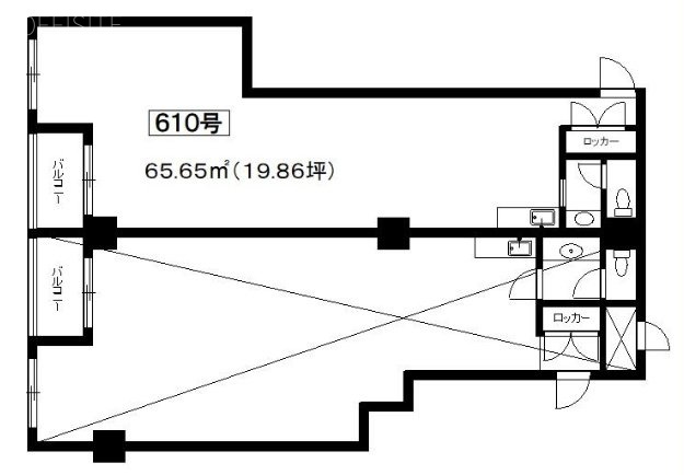 ドルミ五反田ドゥメゾン610 間取り図