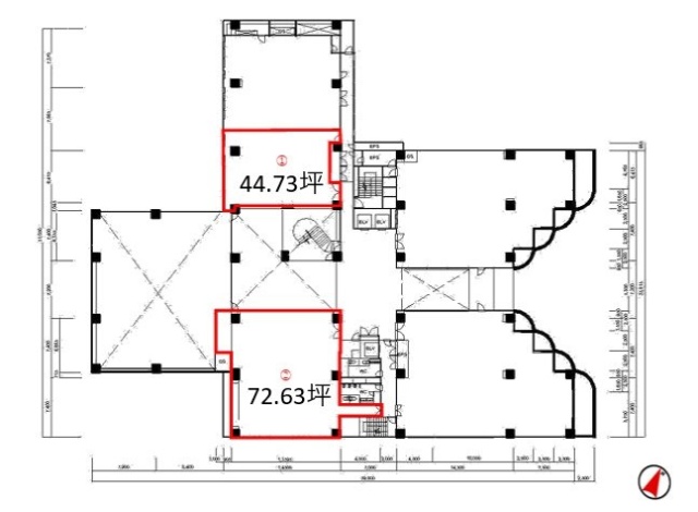 Daiwa赤坂ビル2F 間取り図