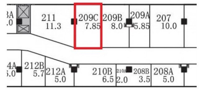 GINZA5ビル209C 間取り図