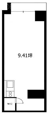 朝日広尾マンション206 間取り図