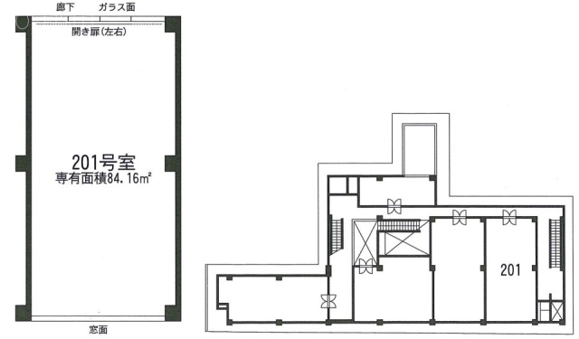 リガーレ日本橋人形町ANNEX201 間取り図