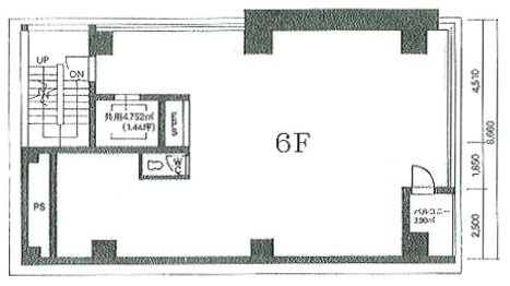 銀座5THビル6F 間取り図