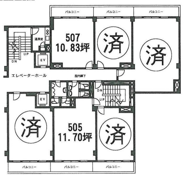 水道橋西口会館505 間取り図