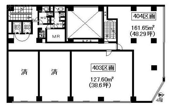 比留間ビル404 間取り図