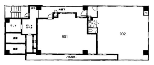 VORT外苑前Ⅰ901 間取り図