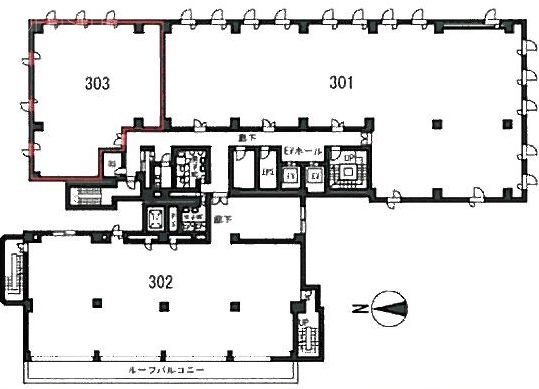 新宿タツミビル303 間取り図