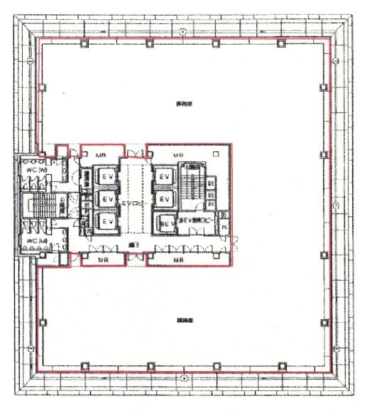 MFPR六本木麻布台ビル13F 間取り図