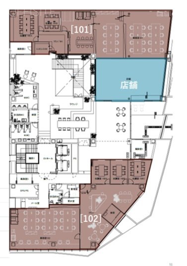(仮)X-BASE SHIBUYA (クロスベース渋谷)1F 間取り図