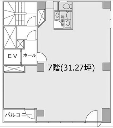 岡崎ビル7F 間取り図