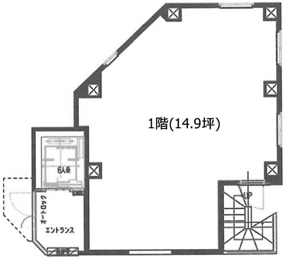 ブランボヌール清澄白河1F 間取り図