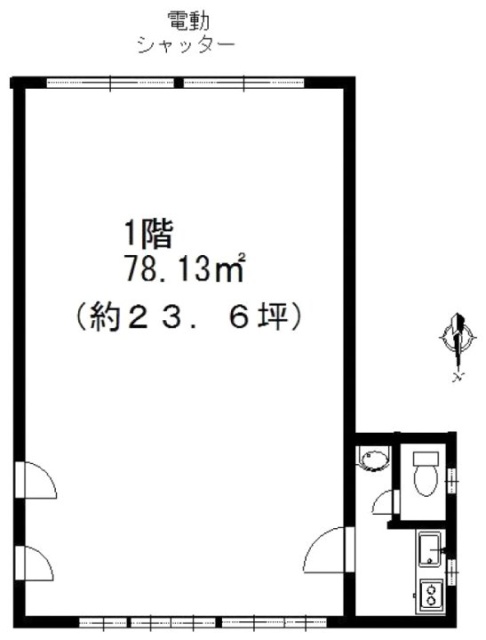 ドエル菊川ビル1F 間取り図