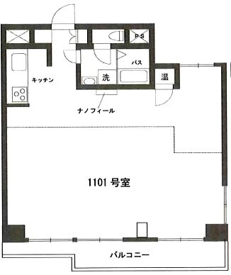 ノア渋谷1101 間取り図