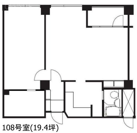 エルプリメント新宿108 間取り図