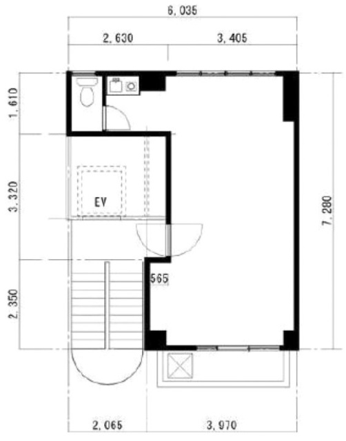 築地横谷ビル3F 間取り図