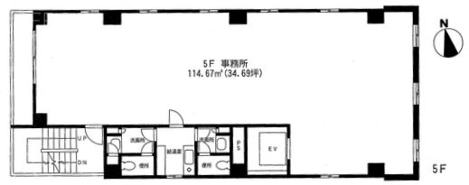 アヅマビル5F 間取り図