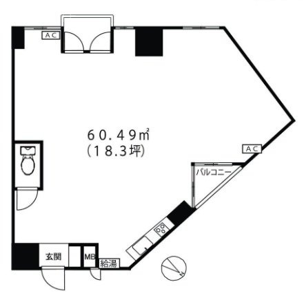 カーサ蒲田709 間取り図