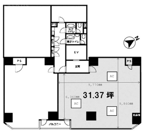 日神ビル関内B 間取り図