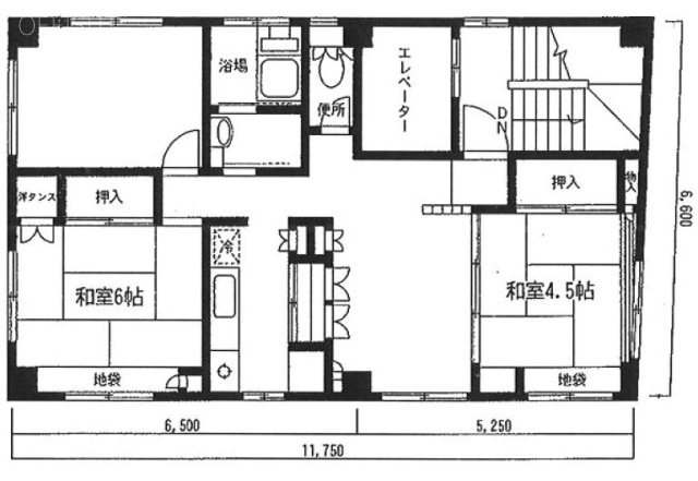 大坂やビル5F 間取り図