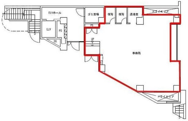 シェビア恵比寿ビル1F 間取り図