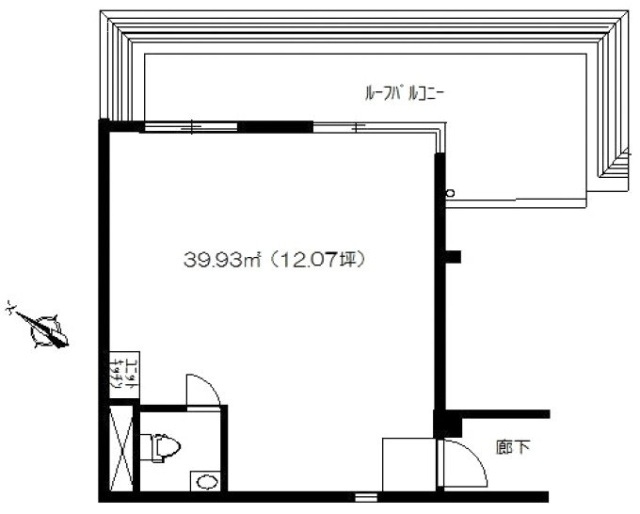 ビジデンス千駄ヶ谷8F 間取り図