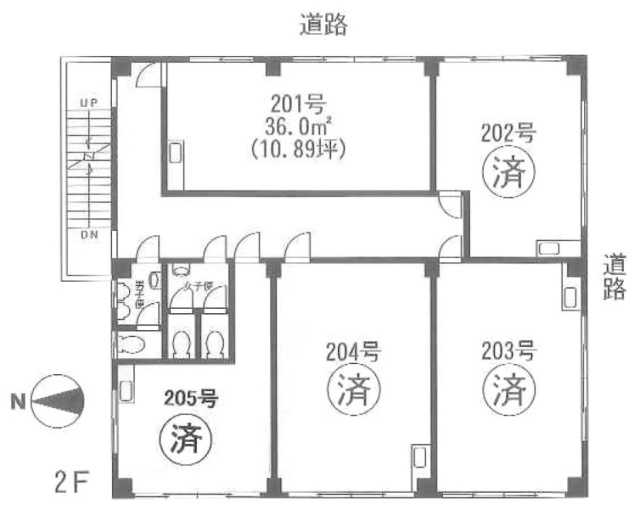 山本ビル201 間取り図