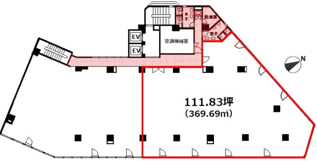 大井町センタービル6F 間取り図