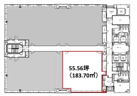 横浜メディアビジネスセンター7F 間取り図