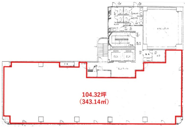 八王子東町センタービル6F 間取り図