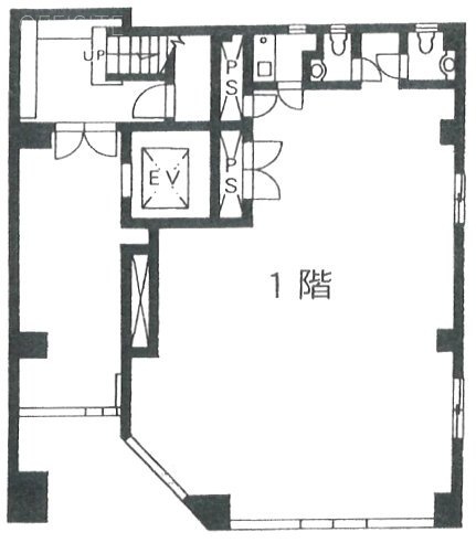 モダンビル1F 間取り図