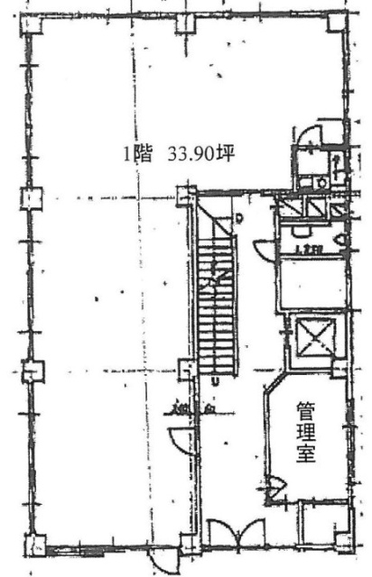花園ビル1F 間取り図