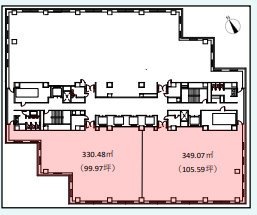 芝浦スクエアビル13F 間取り図