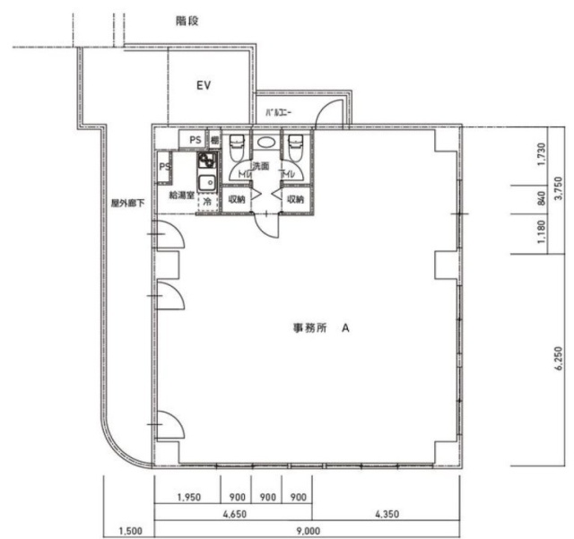 TSKビル3A 間取り図