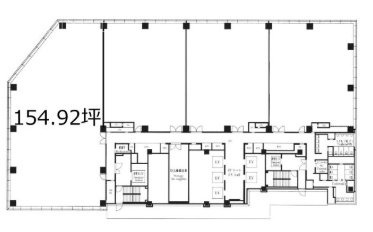 東京虎ノ門グローバルスクエアA 間取り図