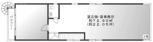 福留ビル3F 間取り図