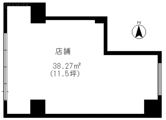 リブリ・ヒルサイド銀杏坂ビル1F 間取り図