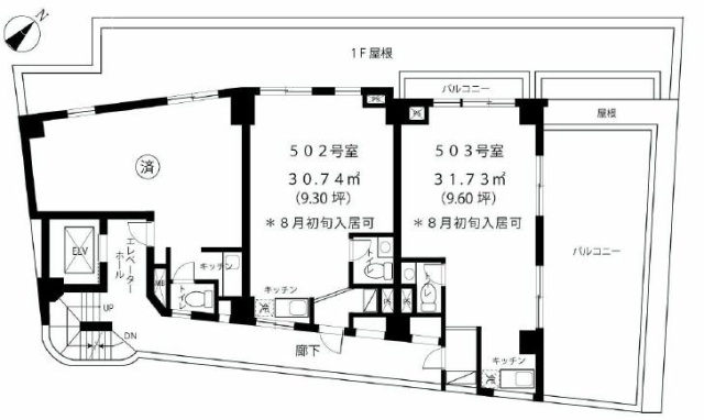 第三叶ビル503 間取り図