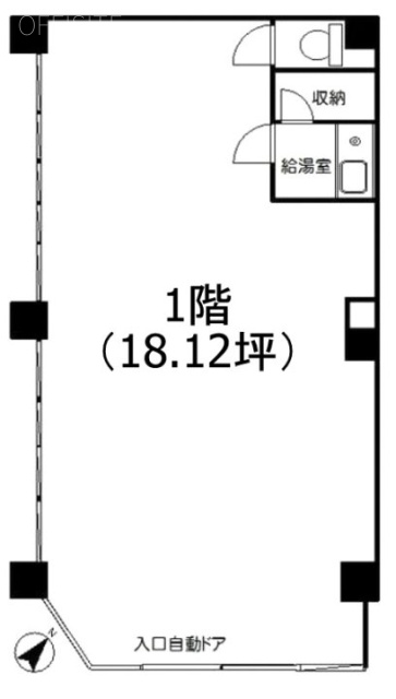 上野ビル1F 間取り図