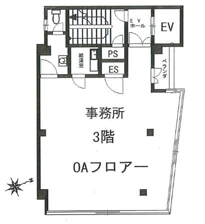 米世第3ビル3F 間取り図