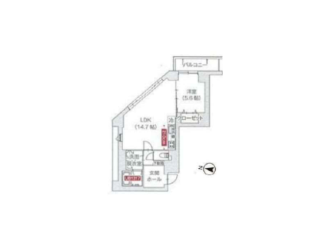 SK北参道ハイム202 間取り図