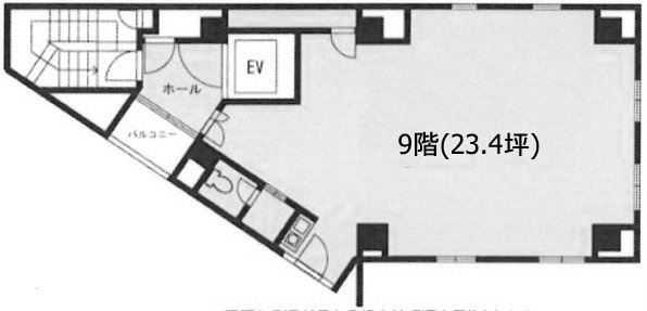 六本木718ビル9F 間取り図