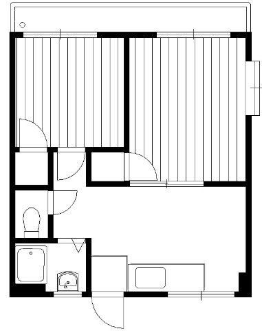 第一長門ビル302 間取り図